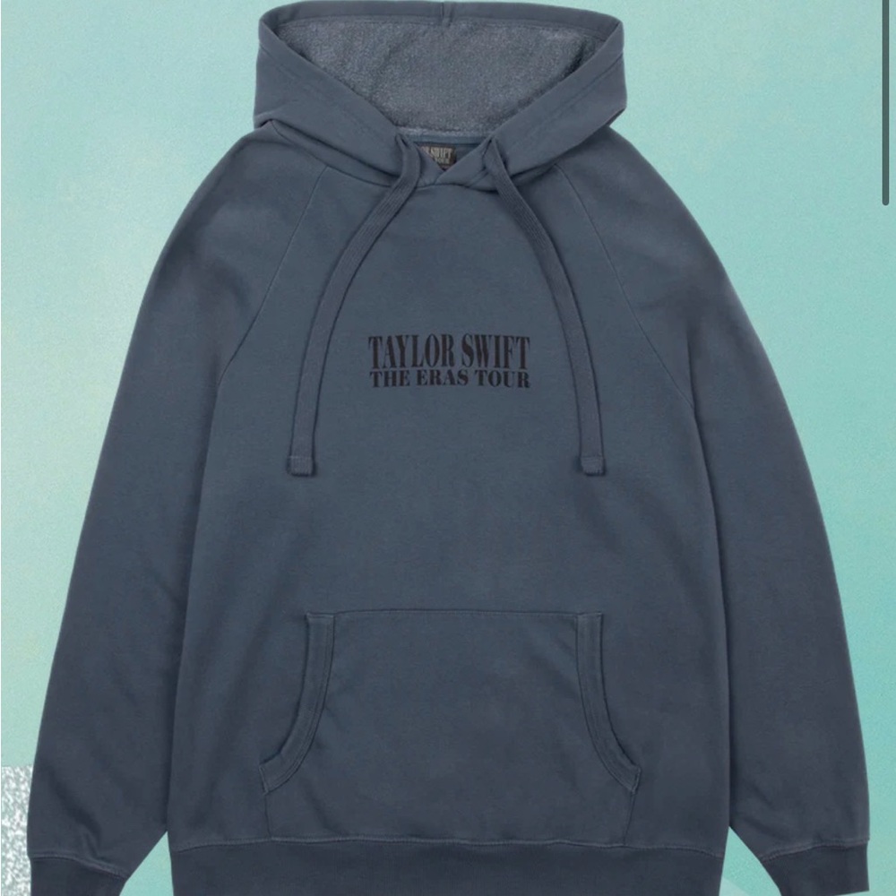 Taylor Swift Hoodie - Slate Blue Charcoal Logo